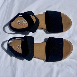 Skechers BOBS wedge sandals 8.5 black